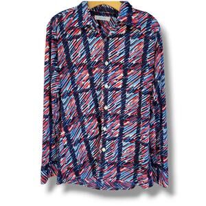 Medici women's artsy long sleeve button-down Blouse  - Medium